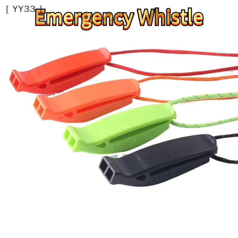 Dual-Frequency Survival Whistle High-Pitch Dolphin Sound Emergency Whistle with Lanyard for Outdoor & Disaster〔YY33〕