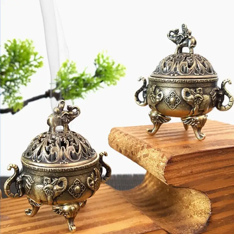 Elephant Lotus Incense Burner Bowl 5