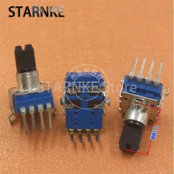 2PCS RK11 Type Single Vertical B10K B103 Audio Volume Amplifier Potentiometer 10K Ohm 4 Pin Half Shaft Length 13MM