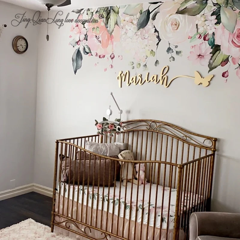 لافتة اسم مخصصة: ديكور غرفة ال - مراجعة Baby Nursery Decor Girl وسعره
