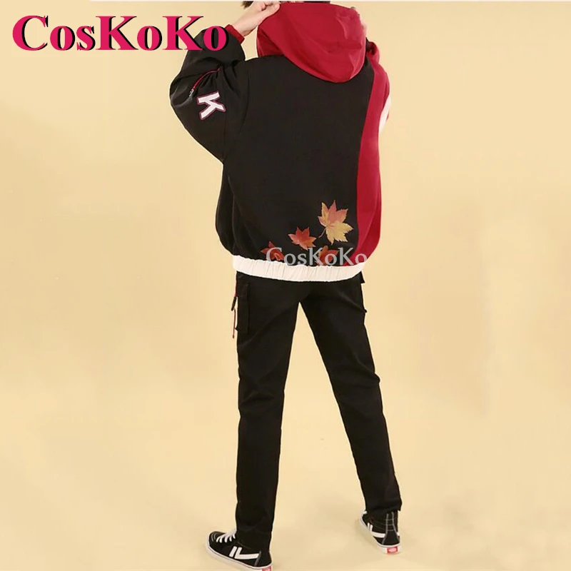 CosKoKo Kaedehara Kazuha Cosplay Game Genshin Impact Costume Fashion Handsome Modern Apparel Outfit Party Role Play Clothing New