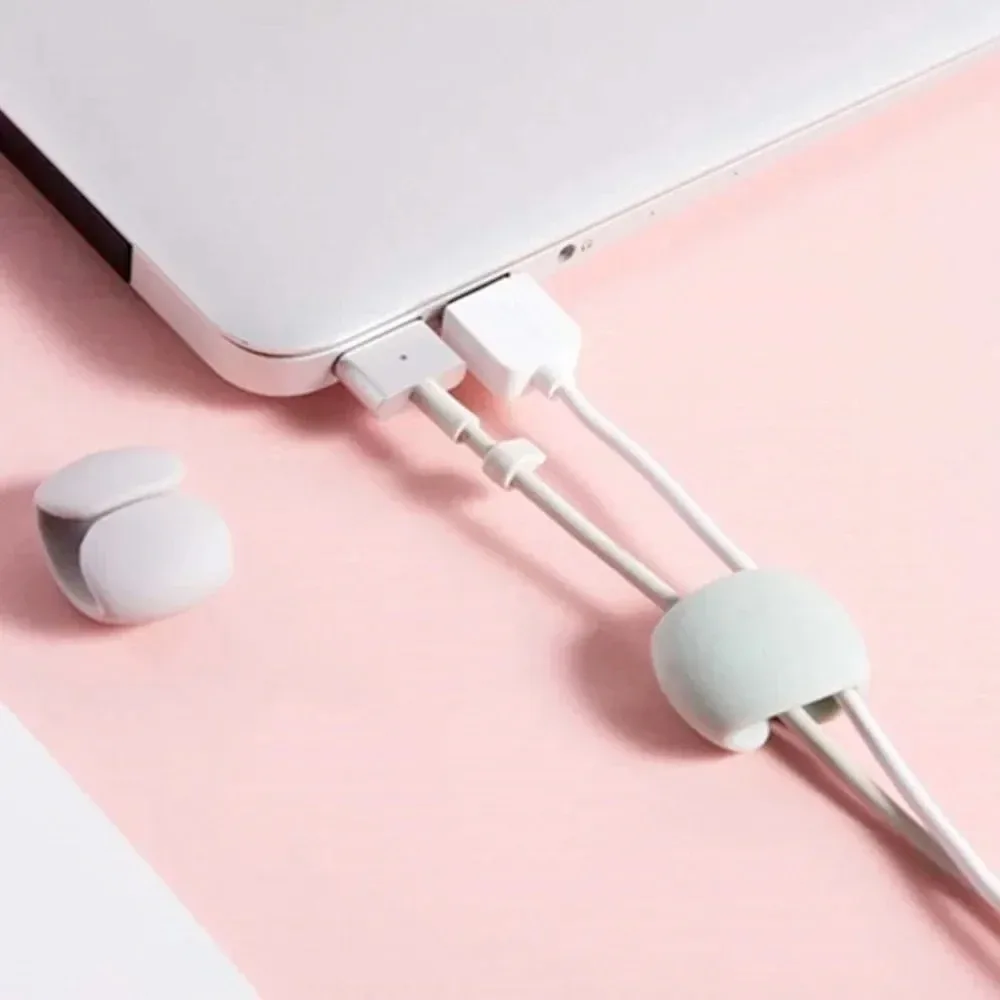 5/10/15/20PCS Cable Management Clips Adhesive Charging Wire Holders for Desk/Car/Travel (Anti-Tangle Design)