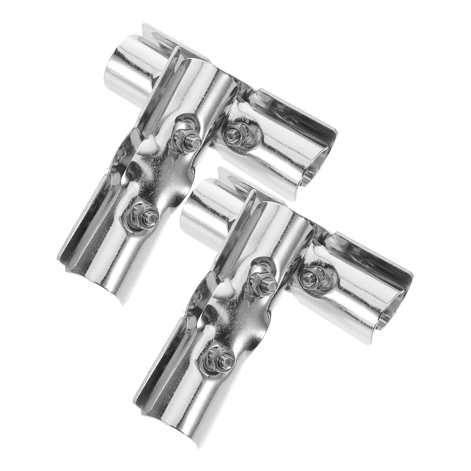 

4 PCS Clothes Rack Connection Parts Drying Tube Corner Fitting Stainless Steel Pipe