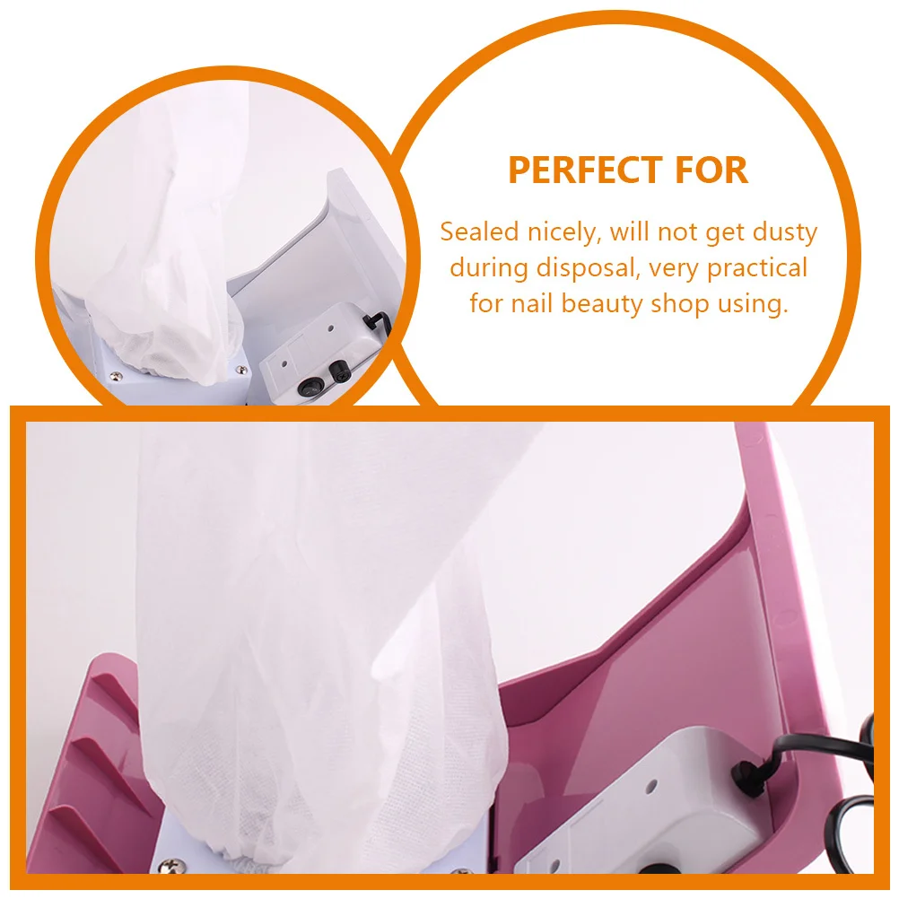 

3Pcs Nail Dust Collector Bags Non-Woven Fabric Durable Easy for Nail Shops Non-Woven Dust Pouch Vacuum Cleaner Bag