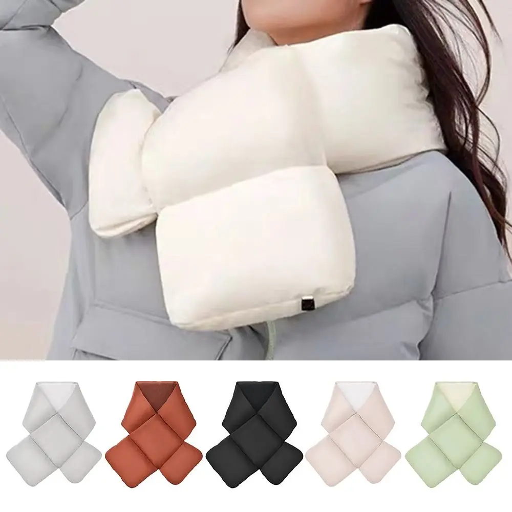 Fashion Solid Color Neck Wrap Windproof Cold proof Fleece Scarf Washable Winter Scarves Winter