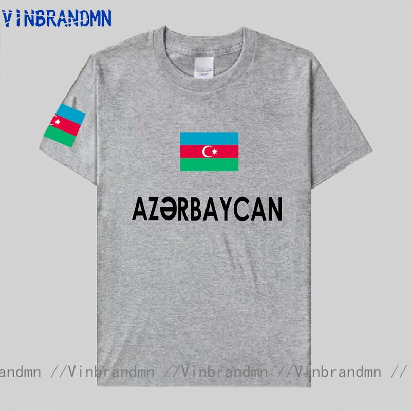 Azerbaijan Azerbaijani Men T Shirts Fashion Jerseys Nation Team 100% Cotton T-shirt Clothing Tees Country Sporting Flag AZE Tops