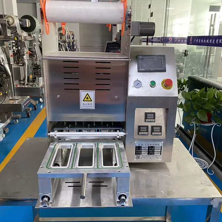 Automatic Cup Sealing Machine, Yogurt Cup Sealing Machine, Water Cup Pneumatic Sealing Machine Plastic Containers Manual Machine