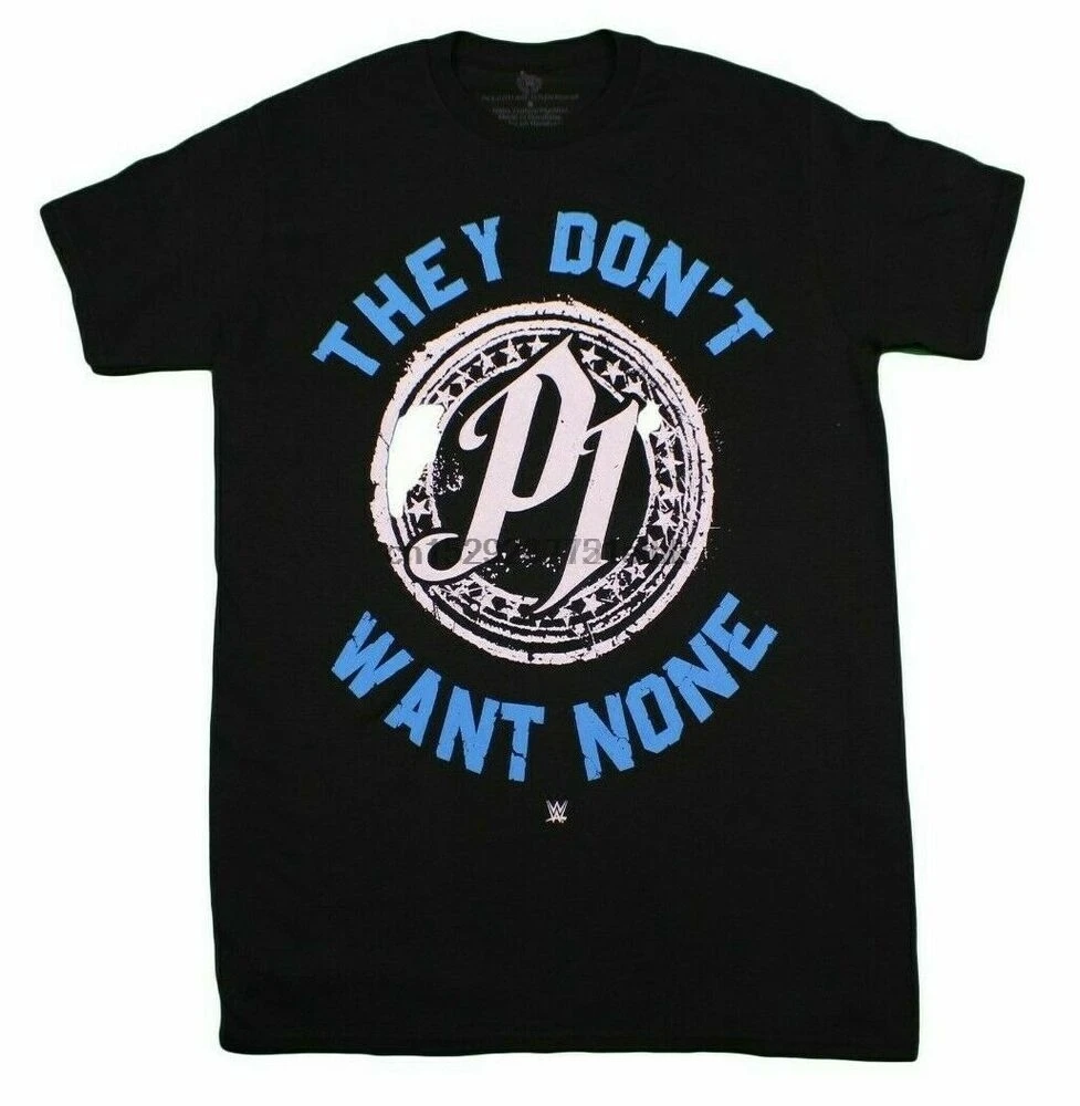 AJ STYLES THEY DONT WANT NONE T-SHIRT BLACK MENS WRESTLING RETRO TEE