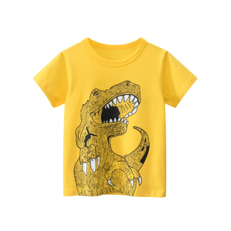 2023 Kids Summer Clothes Children 3D Cartoon T-shirt for Boy Animal Printing Dinosaur Shark Boys T Shirt Girls Tops Tees Outfits