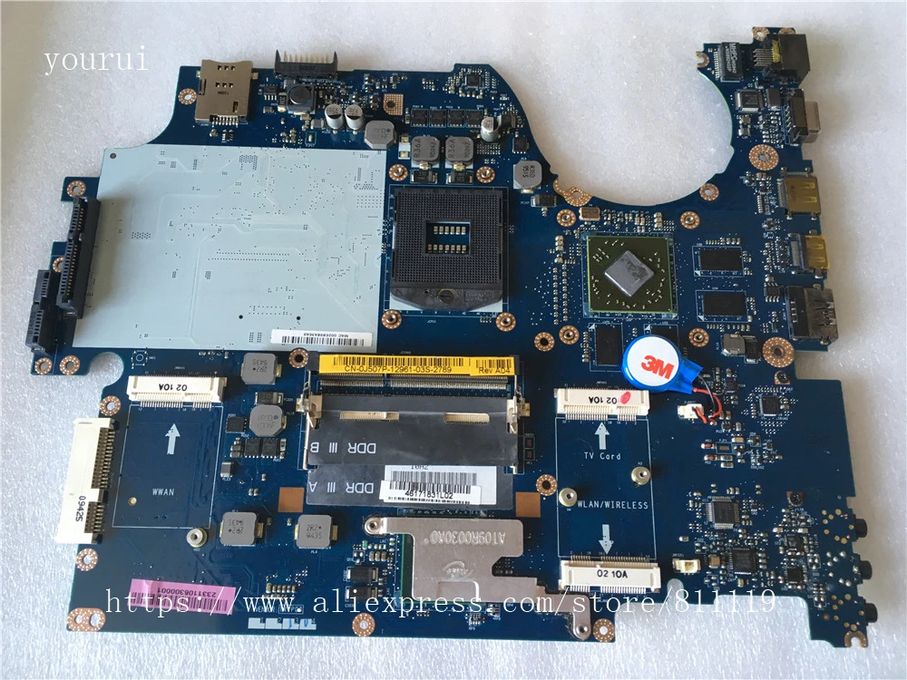 

CSRZSZ For Dell 17 1747 Laptopmotherboard CN-0J507P 0J507P J507P NAT01 LA-5153P DDR3 Test ok