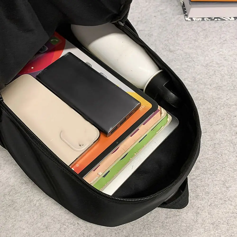 

Small Pack Sport Nylon Backpack Korean Style Solid Color Solid Color Shoulder Bag Fitness Sport Casual Backpack Students