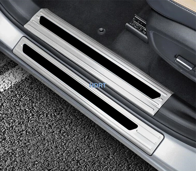 Car Styling Accessories Exterior Sticker For Geely Atlas Pro Boyue L FX11 2023 + Door Sill Scuff Plate Trim Welcome Pedal Guard