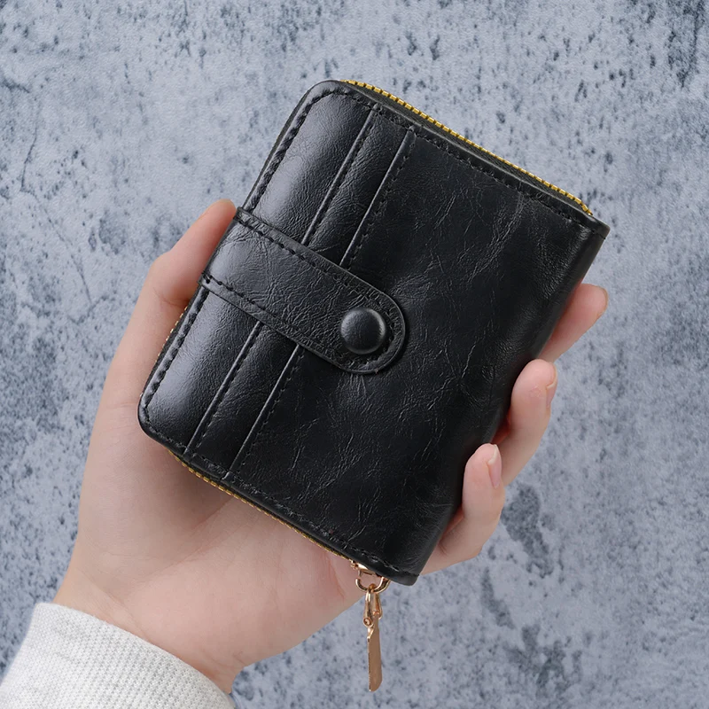 Modische Multikarten-Geldbörse Unisex Reißverschluss-Münzbörse Kartenhalter Kurzes Design Kartenaufbewahrung Importware