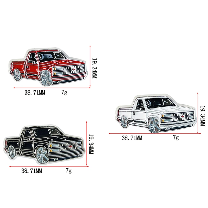 Retro Auto Mexiko-Stil Metall-Clip-Pin Golf-Hut-Clip Markierungsnadeln Trendiger Mützen-Clip Kleidungs- und Taschen-Pin Schmuck Geschenke für Auto-Enthusiasten – Detail 1