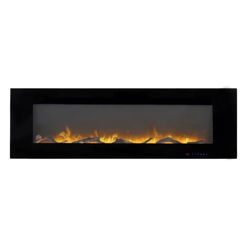 

Indoor Media Electric Fireplace Home Heaters, 60 Inch Wall Mounted Most Realist Frame Fireplace (NOT for Recessed)