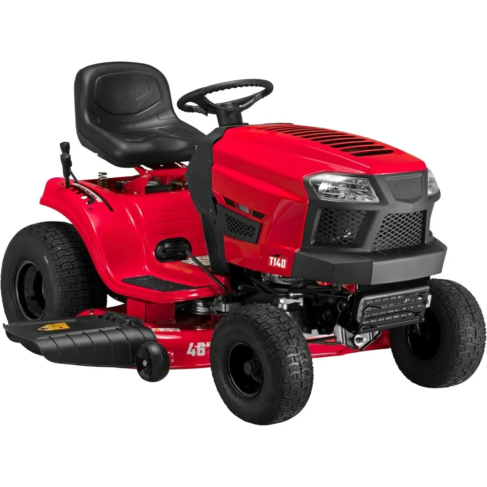 Automatic Gas Lawn Mower, Equipped with High-performance Engine, Foot Pedal Control, Red, Black, 46 Inch