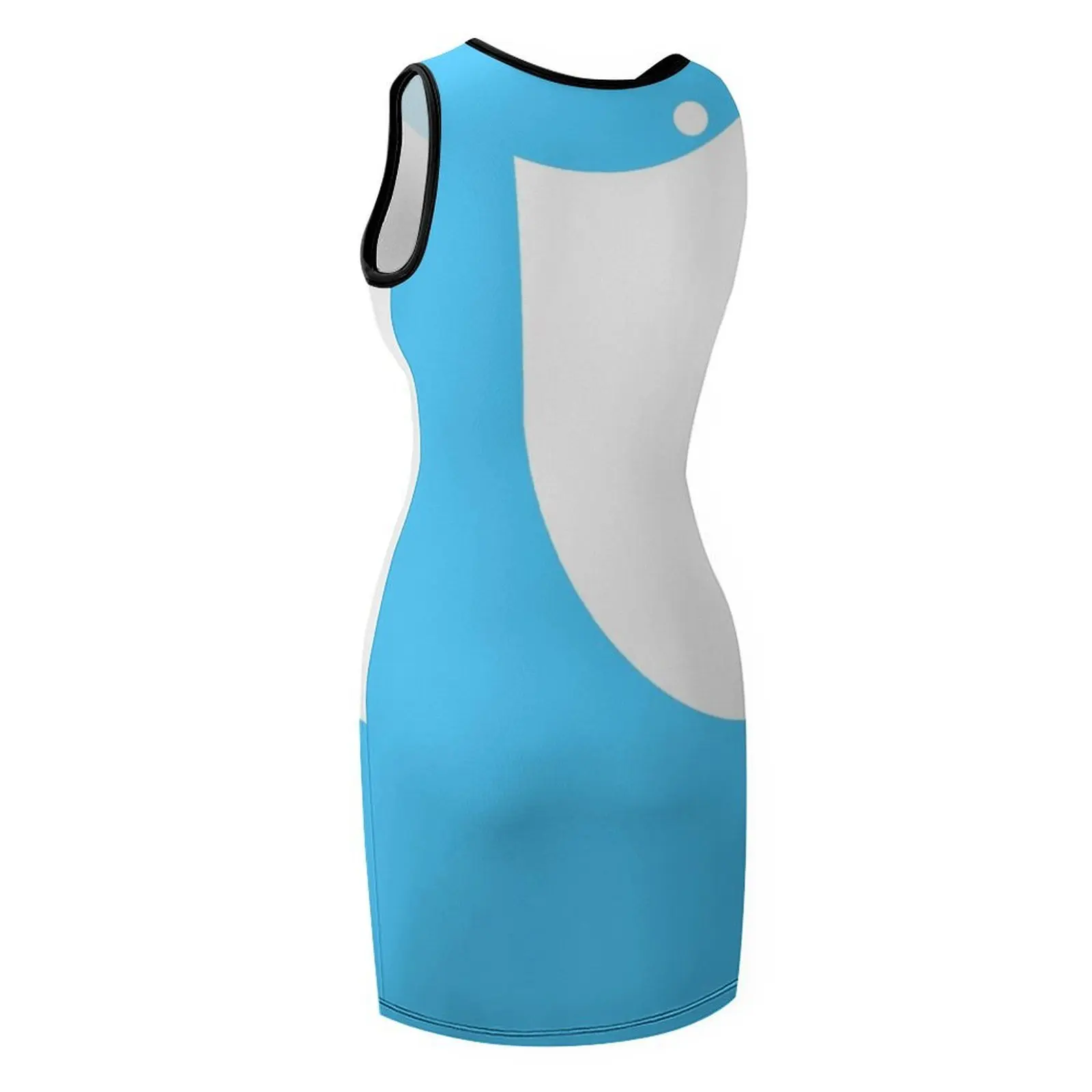 Sky Blue Space Age Sleeveless Sundress woman dress elegant guest wedding dress sexy dress for women dresses for prom