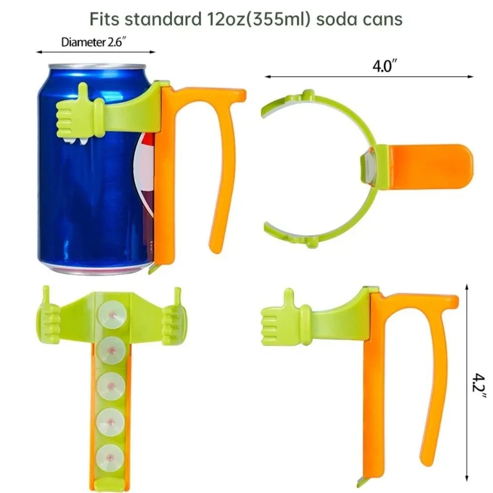 

Foldable Design Soda Can Covers Leak Proof Reusable Jar Cap Set Comfortable Grip Spill-Proof Can Straw Lid with Stand