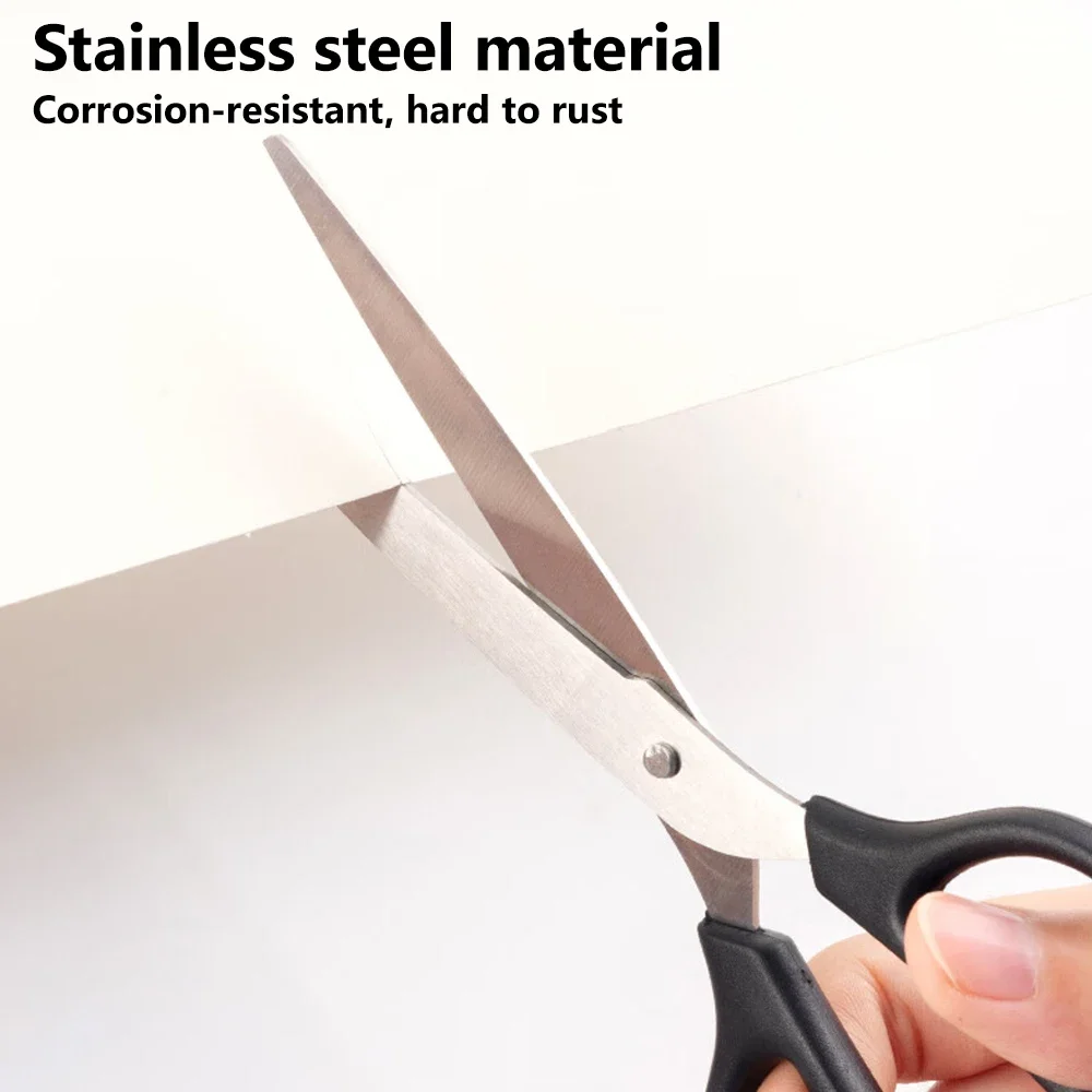 M & G القرطاسية 160/210 مللي متر مقص طرف مستدير مقص صغير متوسط كبير اليدوية ورقة مقص اللوازم المكتبية المنزلية أحمر/أسود