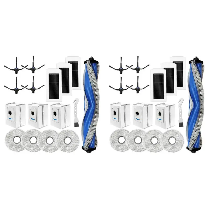 

A53Q-2 Set For Ecovacs Deebot X5 Omni / X5 Pro Replacement Part Main Side Brush Hepa Filter Mop Cloth Dust Bags