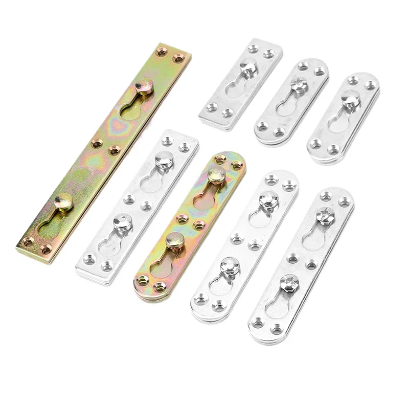 

4 шт., петля для кровати, невидимый шарнир, крючок, крепежные аксессуары, пряжка для кровати, разъем для мебельной фурнитуры