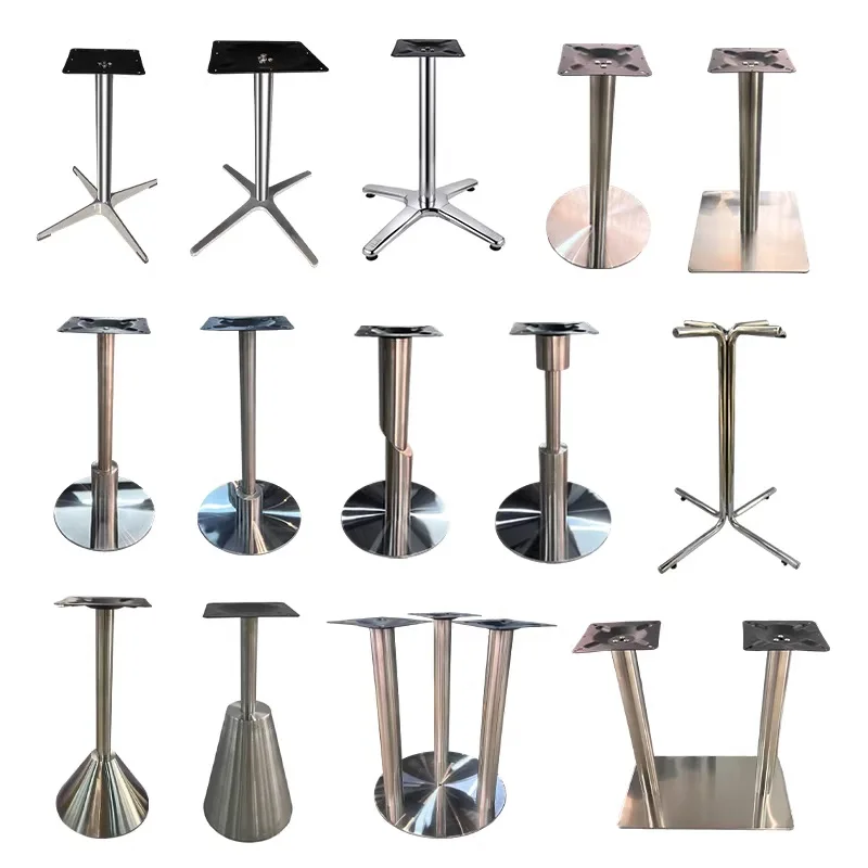 Furniture Hardware Wrought Iron Table Legs Bracket Tulip Support Feet Cast Iron Base Stainless Steel Table Legs Metal Table Legs