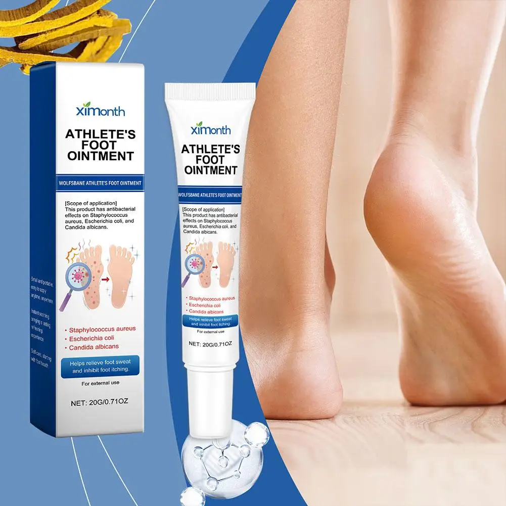 Pommade pour les pieds d'athlète, anti-fongique, peeling, tinea, sans doigts, anti-gonflement, avec poignées, en forme de bœuf, soins de santé