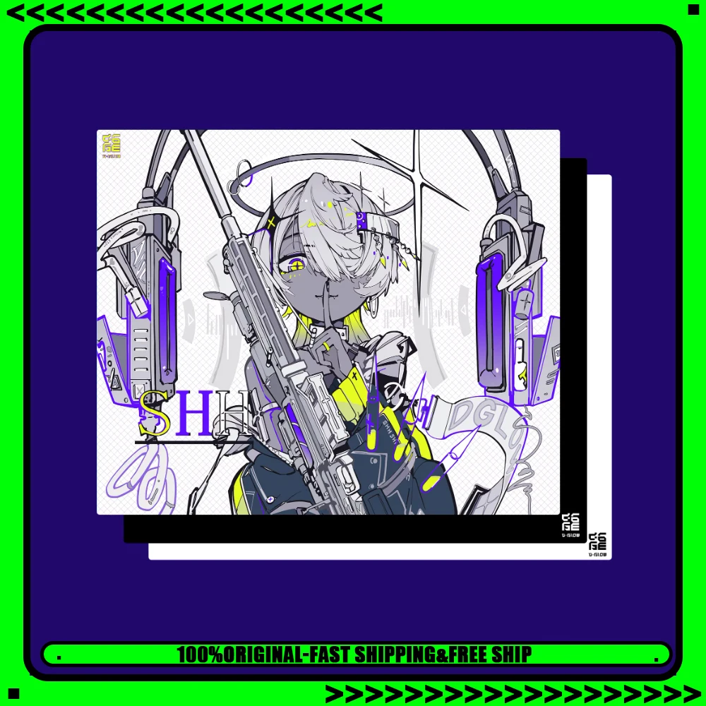 

D-GLOW ICE SPEED Glass Mousepad Smooth And Speed Mouse Pad Ultrathin Full Coverage Primer TTK APEX Valorant Pc Accessories