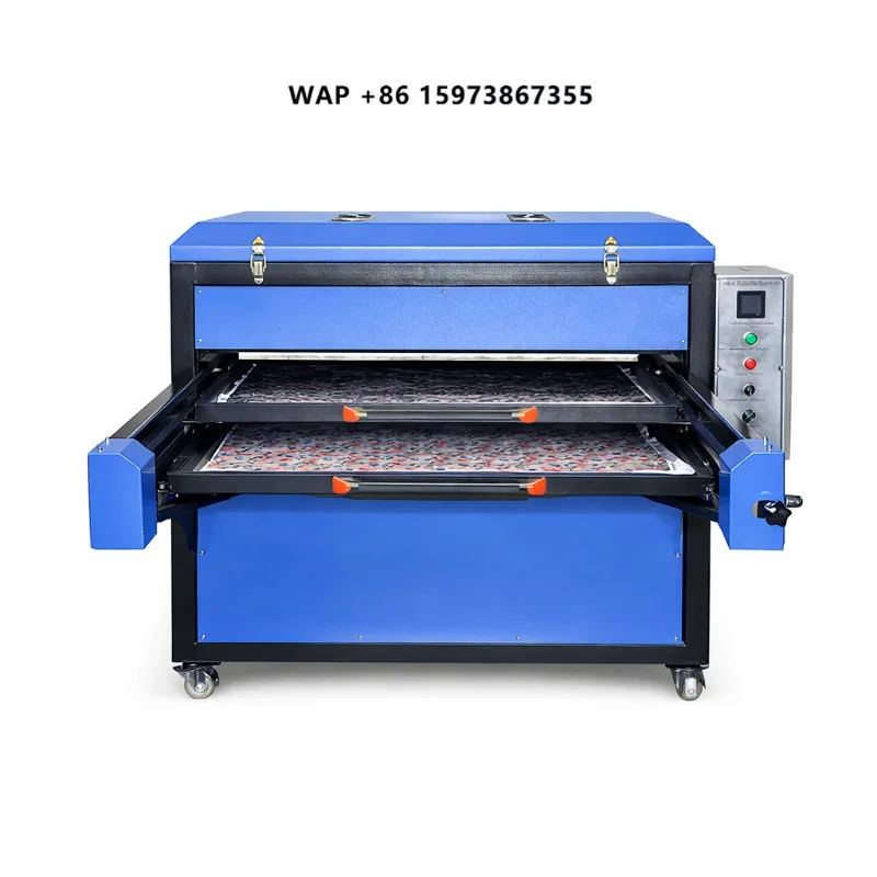 Large Format Double Station 80X100 100X120cm Sublimation Heat Press Semi-automatic Heat Transfer Machine for T-Shirt Garment