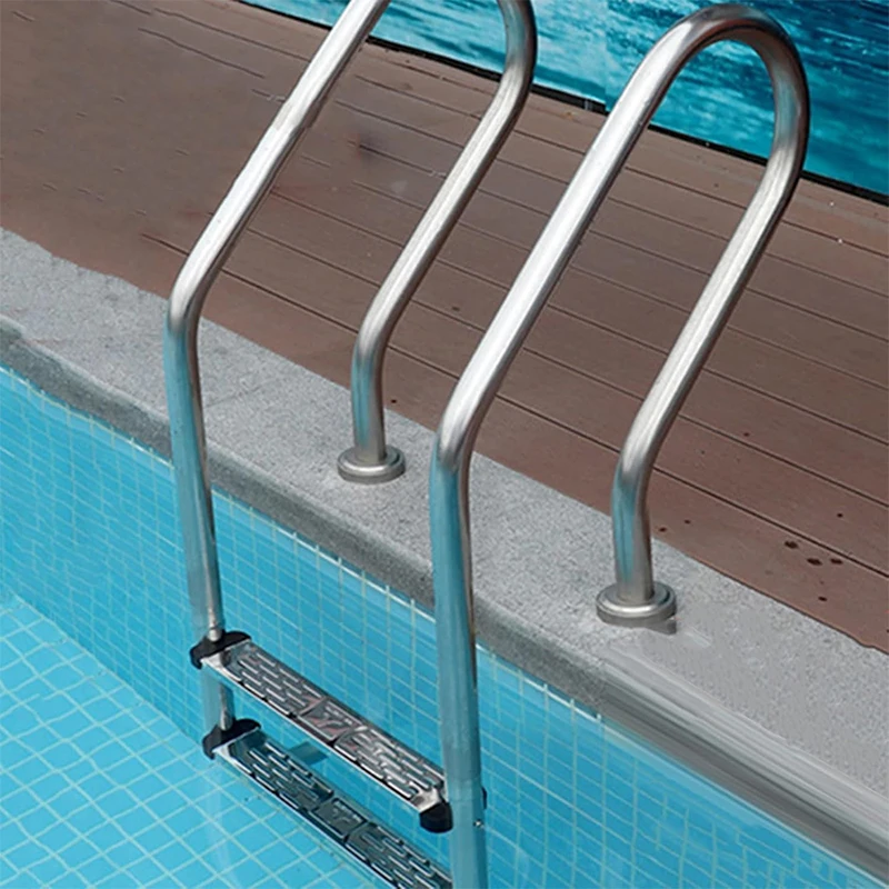 

Huaxi 4-Step Stainless Steel Pool Ladder Classic Colorful 5-Step Inclined Stairs for Underground Pools