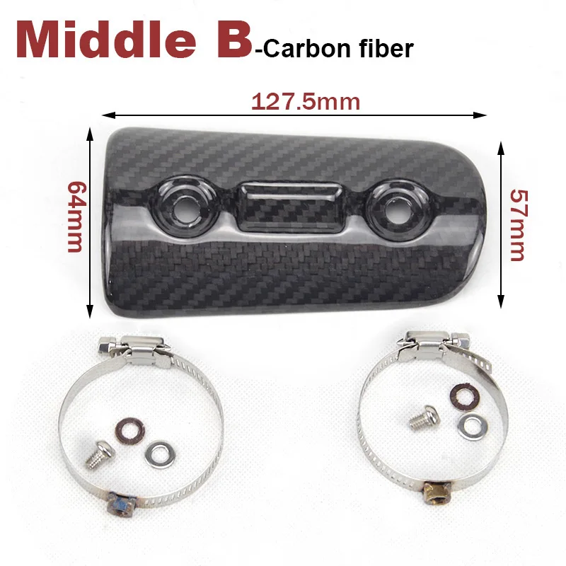 Silencieux en fibre de carbone pour moto, protecteur, évasion, bouclier thermique, couverture, garde, anti-brûlure, Vintage, Z900, Pit Bike