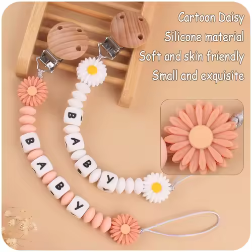 New Custom Pacifier Clips Nipple Dummy Holder Chain Holder Newborn Soother Chains Infant Feeding Soother Teething Toy Chew Gifts - Image 4