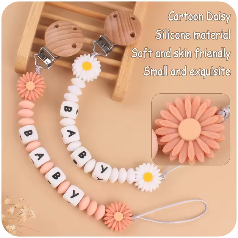 New Custom Pacifier Clips Nipple Dummy Holder Chain Holder Newborn Soother Chains Infant Feeding Soother Teething Toy Chew Gifts - Image 4