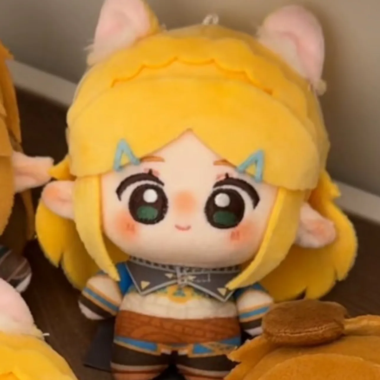 10cm Original The Legend Of Zelda Zelda Link Printed Nunu Style Cotton Doll Plush Pendant Aesthetic Desktop Collectible Ornament view 6