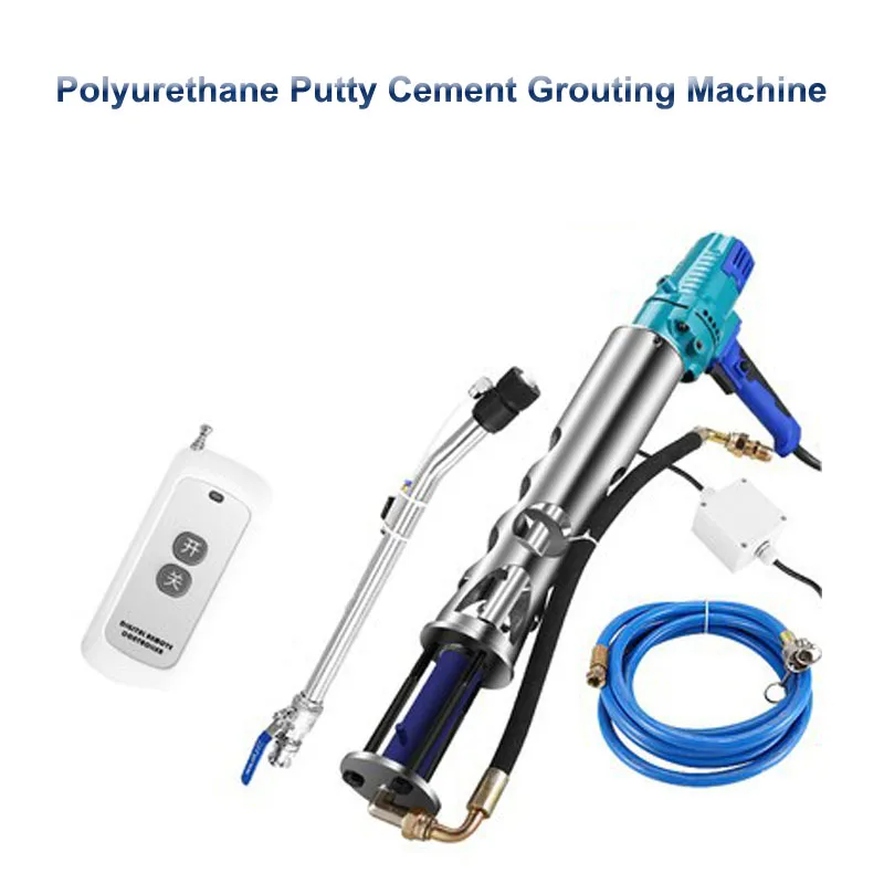 1500W Portable Polyurethane Putty Cement Grouting Machine High Pressure Waterproof Spraying Machine Multifunctional Spraying Too