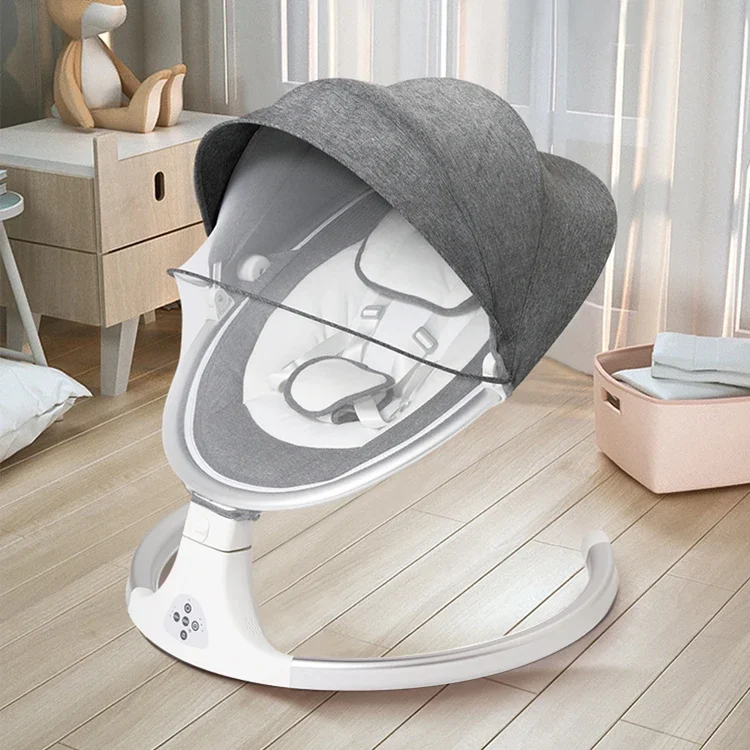 Newborn infant to toddler rocker baby swing bouncer rocker baby automatic rocker swing electric rocking chair for baby