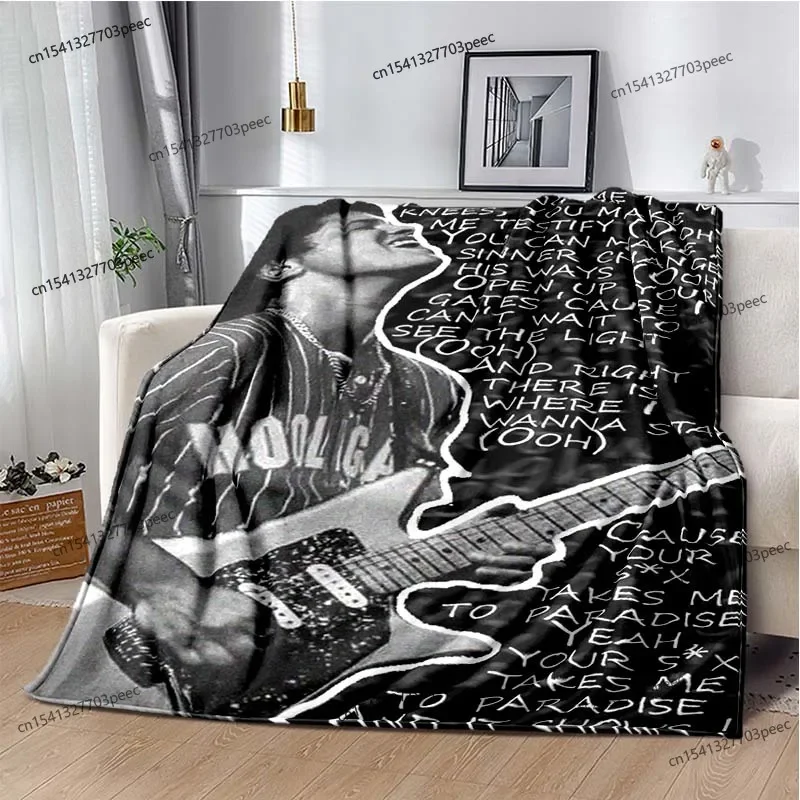 3D HD Bruno Mars Singer Star Soft Flannel Blanket Warm and Comfortable Plush Blanket Living Room Bedroom Sofa Picnic Kid Blanket