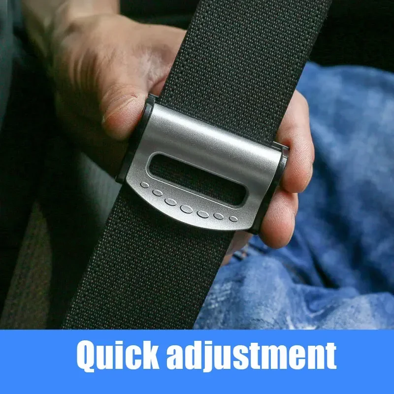 2PCS Adjustable Car Safety Belt Clips Slip-Resistant Seat Belt Buckle Simple Clamp Fixing Clip Car Styling Car Accessories