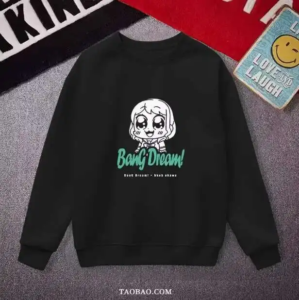 

Anime Bang Dream Maruyama Aya Hooded Hoodie Cosplay Autumn Winter Men Women Coat Loose Jacket Tops anime
