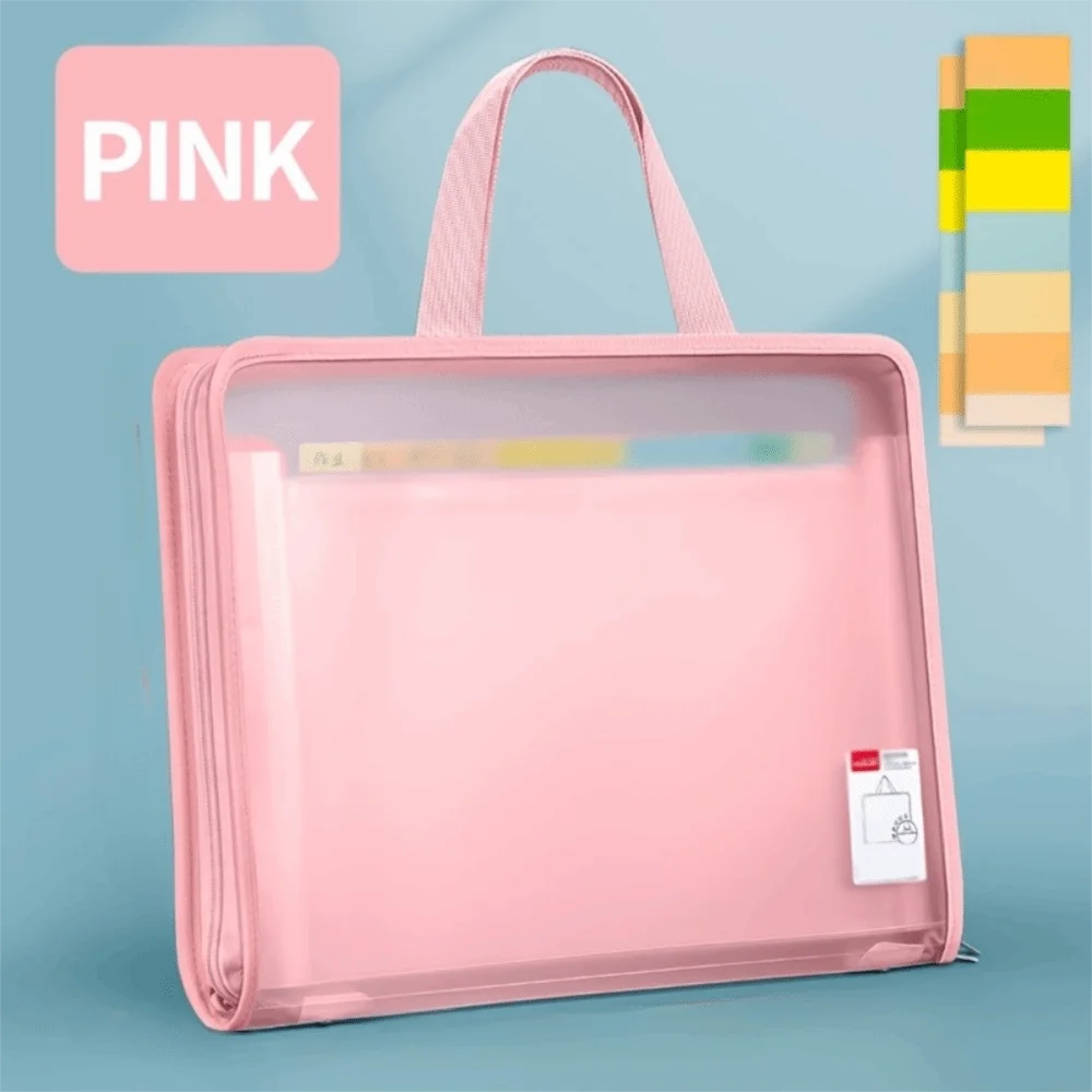 

Transparent 13-Compartment File Organizer Folder Large Capacity Portable Document Storage Bag Durable Multifunctional