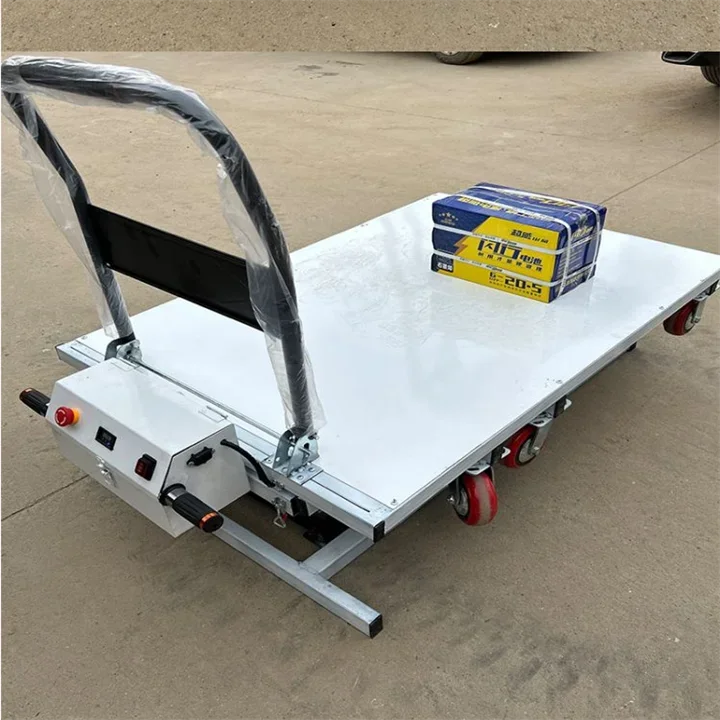 High Quality Ximuleke Hydraulic Lift Trolley following the convenient flatbed handling scissor fork loading and unloading truck