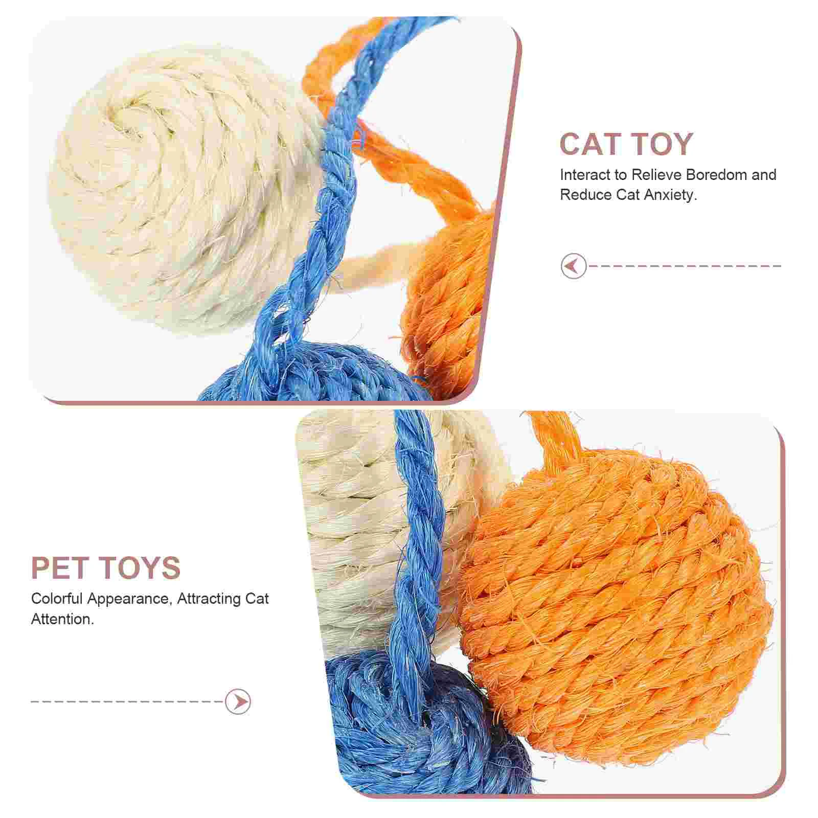 Toy Sisal Cat Scratch Grinding Interesting Kitten Scratcher For Plaything