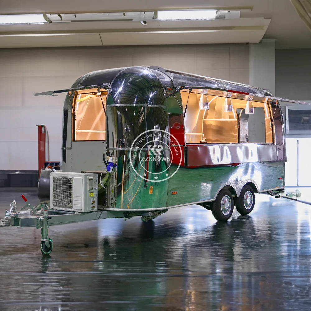 2024 Food Cart Mobile Food Truck With Full Kitchen Mobile Catering Trailer with Full Kitchen