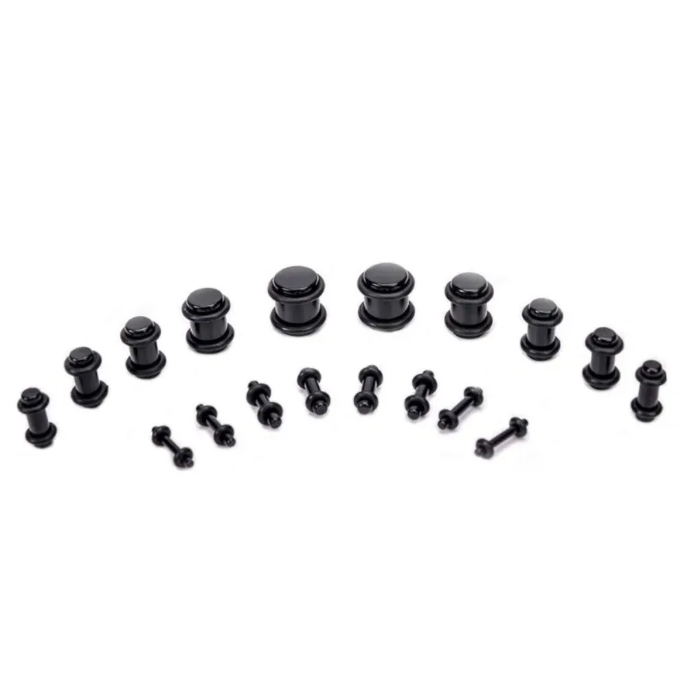 50pcs Ear Gauges Expanders Unisex Acrylic Ear Plugs Cone Auricle Puncture Jewelry Comfortable Piercing Earrings