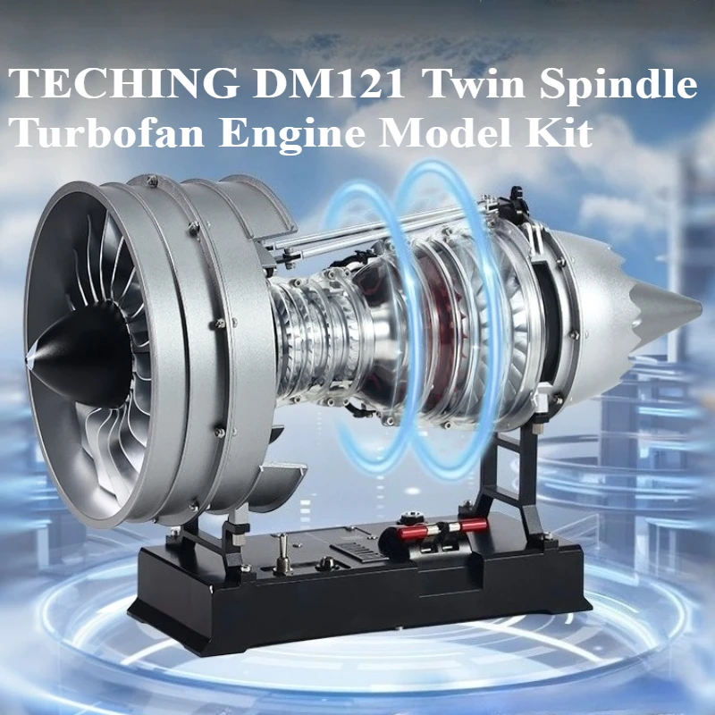 

Комплект сборки двигателя TECHING Turbofan DIY Металлическая механическая модель игрушки DM121