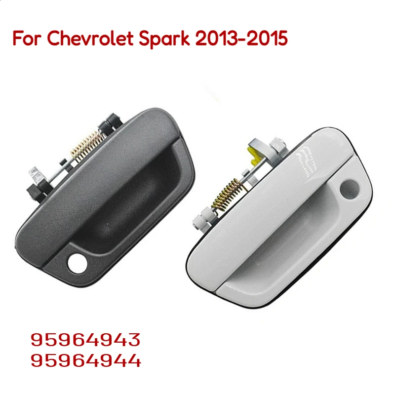 

Черные/белые наружные дверные ручки для Chevrolet Spark 2013-2015, передние левая и правая, 95964943, 95964944