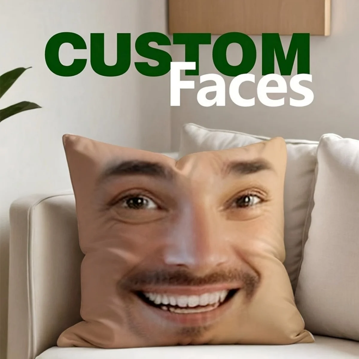 1 Housse de coussin personnalisée avec photo imprimée – idéale pour les couples, les animaux de compagnie et les amis, ou comme élément de décoration pour les mariages, les fêtes et les réunions.