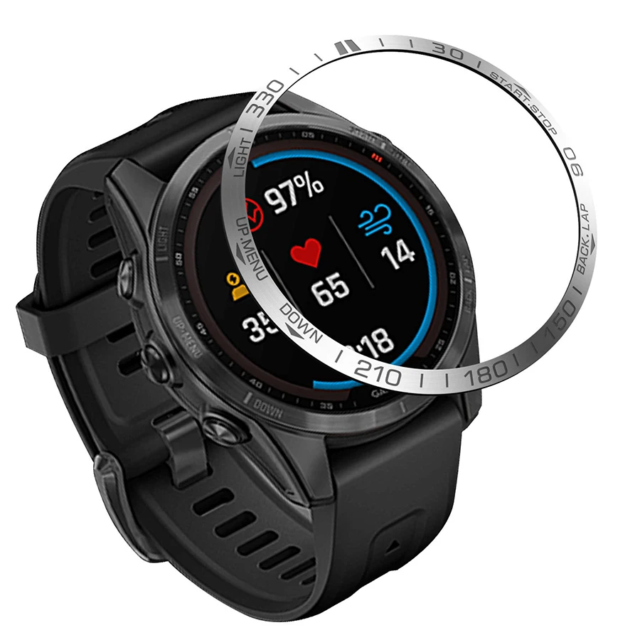 Для Garmin Fenix 7, кольцо для умных часов, рамка для укладки, чехол Fenix 7S 7X, защитное металлическое кольцо, защита от царапин