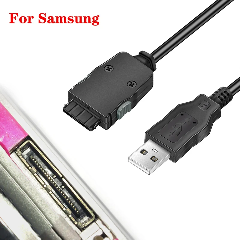 Cable de Datos USB para Samsung MP3/MP4 de 1.2M, Cable 2 en 1 para Carga y Sincronización de Datos para Samsung YP-U6 YP-U5 YP-S5 YP-Q2 YP-Q3 YP-R1