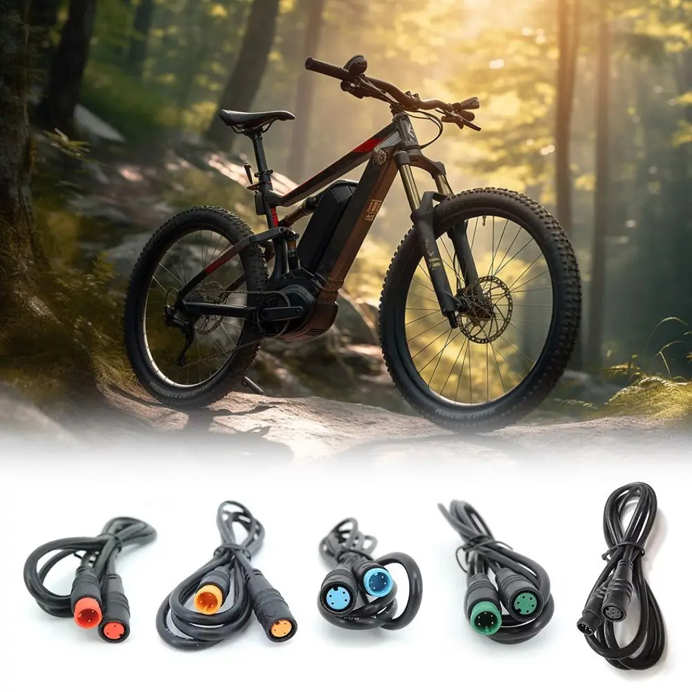2 3 4 5 6 8 Pin M8 Waterproof Connector Wire Male to Female Copper Electric Bicycle Ebike Wire Multifunctional